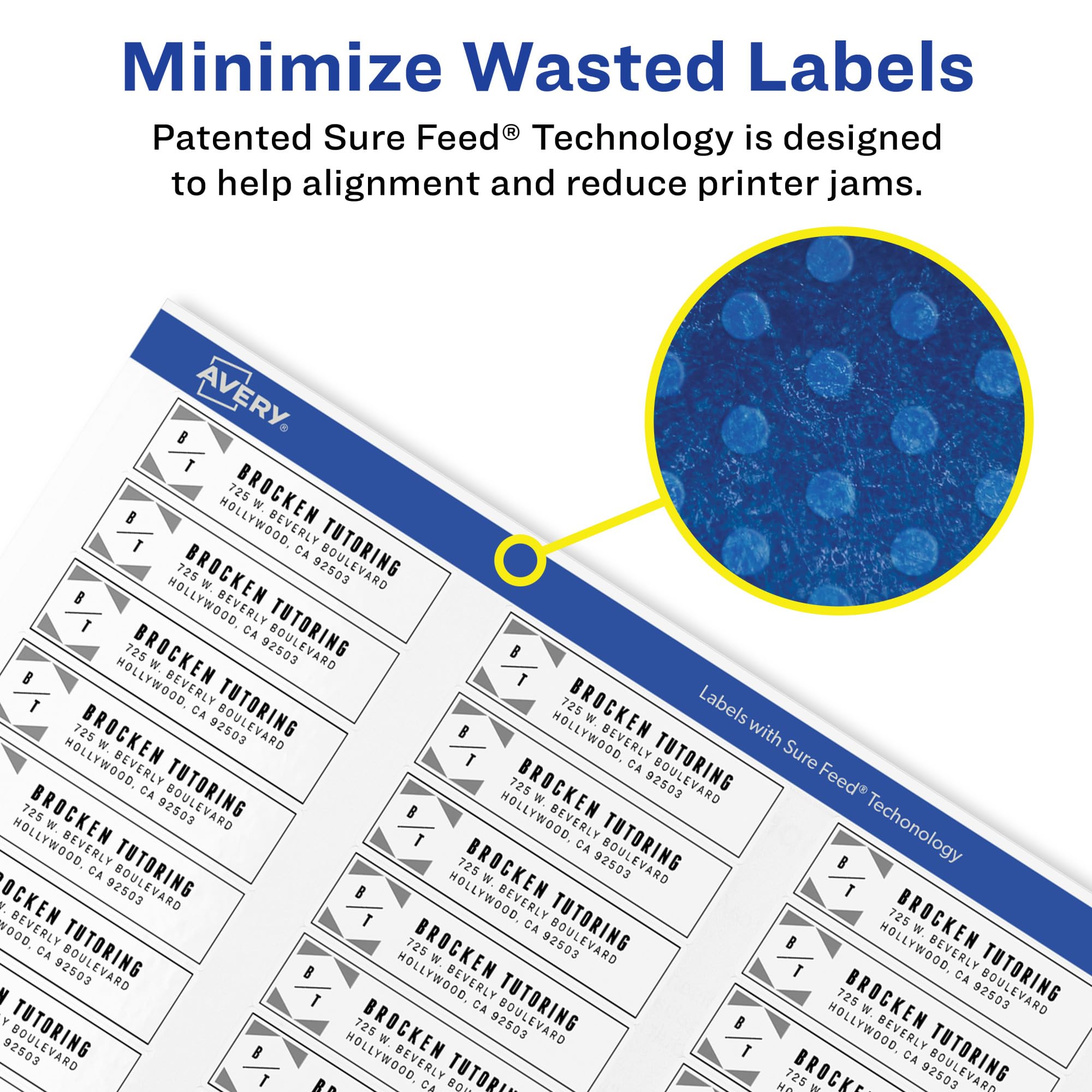 Amazon.com : Avery Printable Return Address Labels with Sure Feed